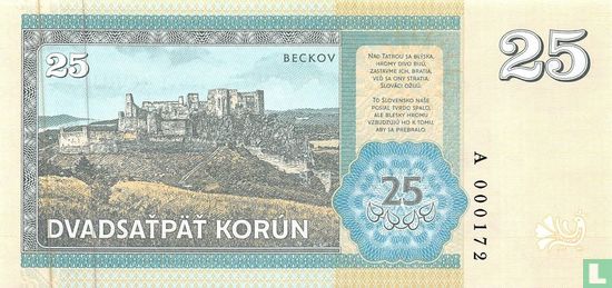 Slovakia 25 korun 2018 - Afbeelding 2