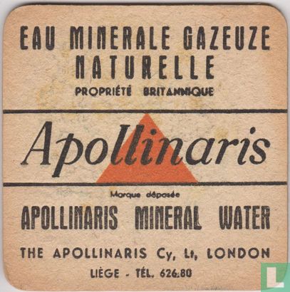 Eau Minerale Gazeuze Naturelle Propriété britannique - Liège