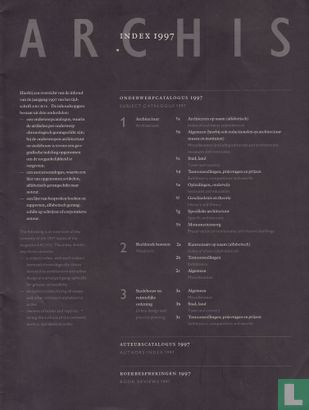 Archis Index 1997 - Afbeelding 1