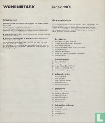 Wonen TABK index 1985 - Image 1