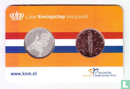 Netherlands 5 cent 2018 (coincard) "5 years Reign of Willem - Alexander" - Image 2