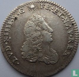 France 1/16 écu 1686 (L couronné) - Image 2