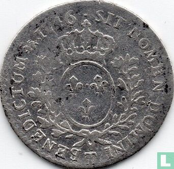 Frankrijk 1/10 écu 1746 (T) - Afbeelding 1