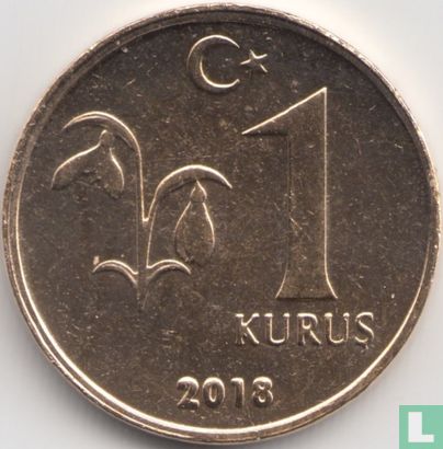 Turkije 1 kurus 2018 - Afbeelding 1