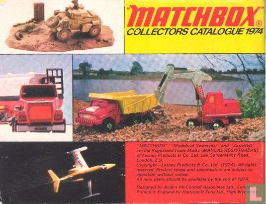 "Matchbox" Collectors Catalogue 1974 - Bild 2
