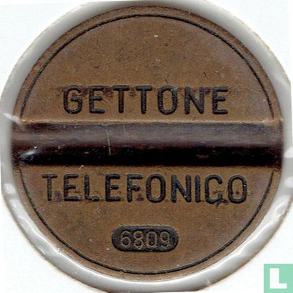 Gettone Telefonico 6809 (geen muntteken)  - Bild 1
