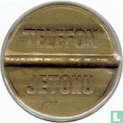 Turkije "Telefon Jetonu PTT" (internationaal), korte T in PTT - Afbeelding 1
