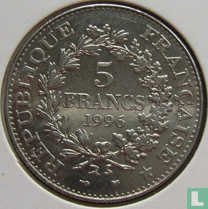 Frankrijk 5 francs 1996 "Bicentenary of the decimal franc" - Afbeelding 1