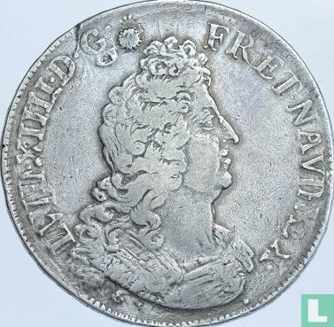 Frankrijk 1 écu 1704 (K) - Afbeelding 2