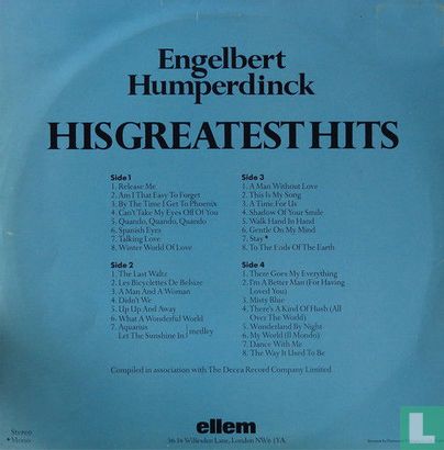Engelbert Humperdinck – His Greatest Hits  - Bild 2