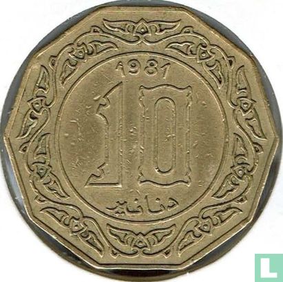 Algerien 10 Dinar 1981 - Bild 1