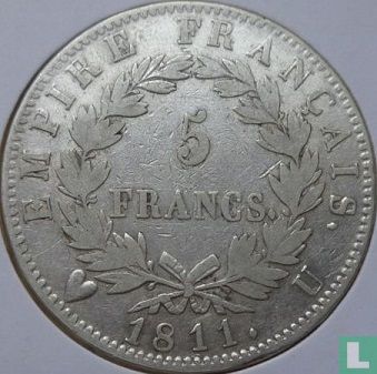 Frankrijk 5 francs 1811 (U) - Afbeelding 1