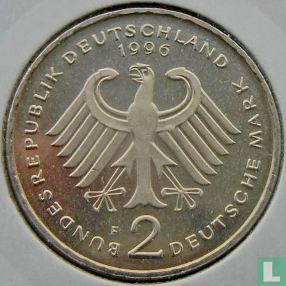 Germany 2 mark 1996 (F - Ludwig Erhard) - Image 1