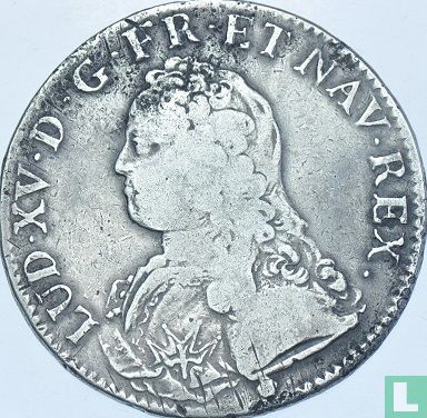 Frankrijk 1 écu 1735 (Q) - Afbeelding 2