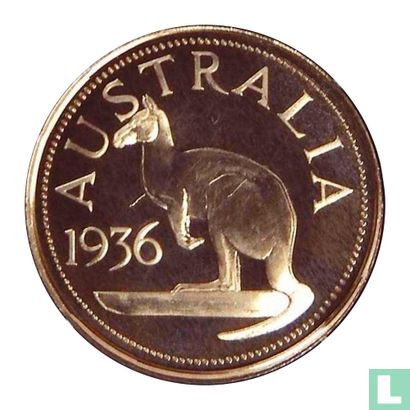 Australia Sovereign (D) 1936 (Gold - PROOF) "Edward VIII Fantasy Coronation Medallion" - Image 2