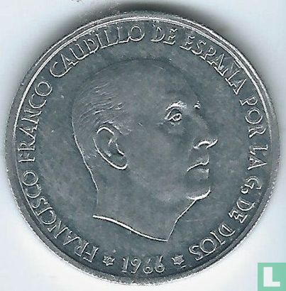 Spanje 50 centimos 1966 (1972) - Afbeelding 1