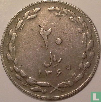 Iran 20 rials 1988 (SH1367) - Afbeelding 1