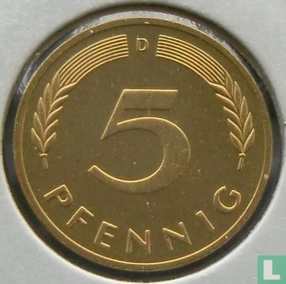 Germany 5 pfennig 1996 (D) - Image 2
