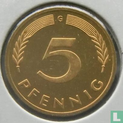 Germany 5 pfennig 1996 (G) - Image 2