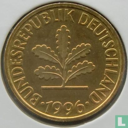 Duitsland 10 pfennig 1996 (G) - Afbeelding 1