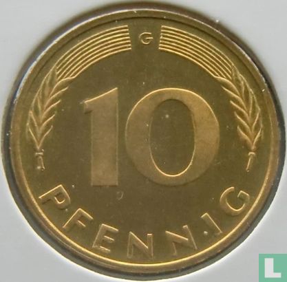 Duitsland 10 pfennig 1996 (G) - Afbeelding 2