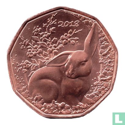 Austria 5 euro 2018 (copper) "Easter bunny" - Image 1