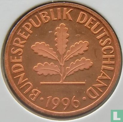 Duitsland 2 pfennig 1996 (G) - Afbeelding 1