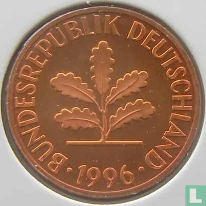 Allemagne 2 pfennig 1996 (A) - Image 1