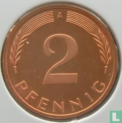 Allemagne 2 pfennig 1996 (A) - Image 2