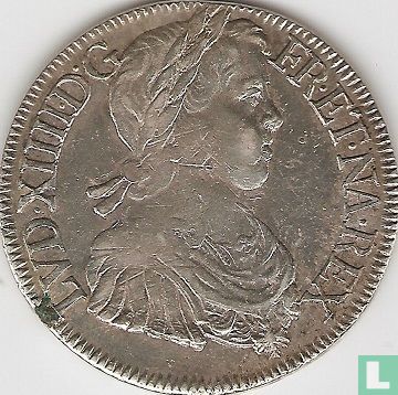 Frankrijk 1 écu 1649 (K) - Afbeelding 2
