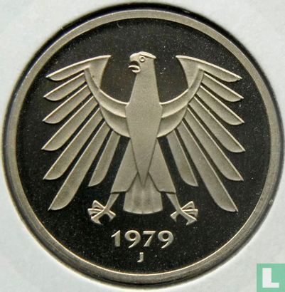Germany 5 mark 1979 (PROOF - J) - Image 1