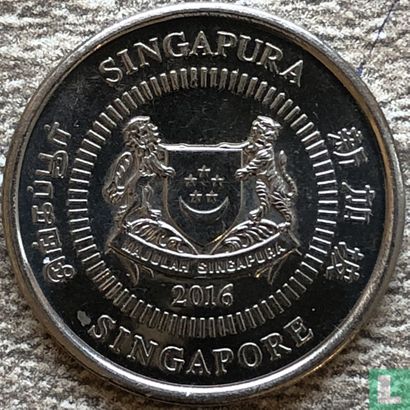 Singapour 10 cents 2016 - Image 1