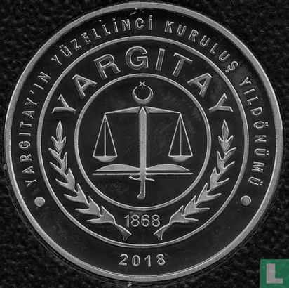 Turkey 20 türk lirasi 2018 (PROOF) "150th Anniversary of the Supreme Court" - Image 2