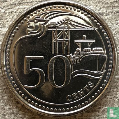 Singapour 50 cents 2017 - Image 2