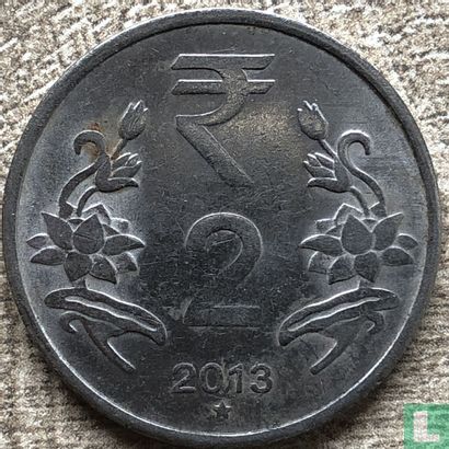 India 2 rupees 2013 (Hyderabad) - Afbeelding 1