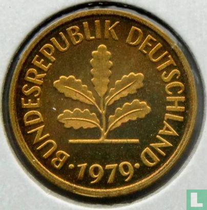 Duitsland 5 pfennig 1979 (PROOF - J) - Afbeelding 1