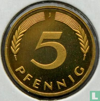 Duitsland 5 pfennig 1979 (PROOF - J) - Afbeelding 2