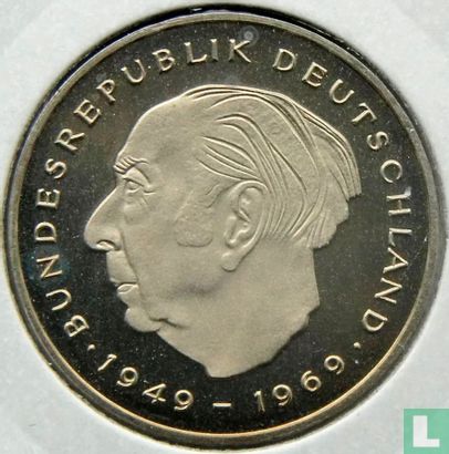 Allemagne 2 mark 1979 (BE - J - Theodor Heuss) - Image 2