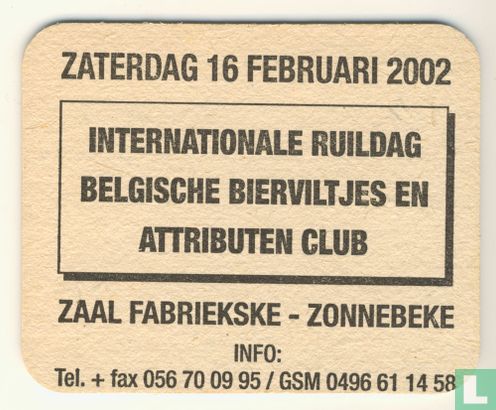 Bush Beer la bière apéritive / internationale ruildag Zonnebeke 2002 - Bild 1