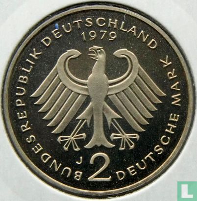 Allemagne 2 mark 1979 (BE - J - Kurt Schumacher) - Image 1