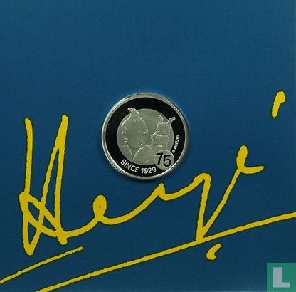 België 10 euro 2004 (PROOF - folder) "75 years of Tintin" - Afbeelding 2