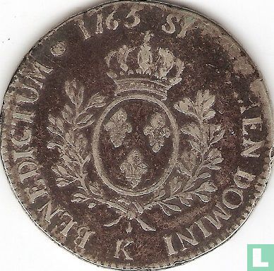 France 1 écu 1765 (K) - Image 1