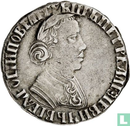 Rusland ¼ roebel 1704 (polupoltinnik) - Afbeelding 2