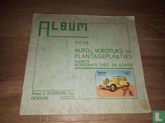 album voor auto, vliegtuig en plantageplaatjes - Afbeelding 1