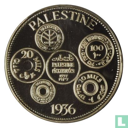Palestine Crown (D) 1936 (Gold - PROOF) "Edward VIII Fantasy Coronation Medallion" - Image 2