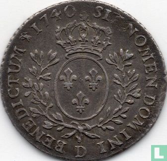 France 1/10 écu 1740 (D) - Image 1