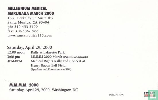 Millenium Medical Marijuana March 2000  - Afbeelding 2