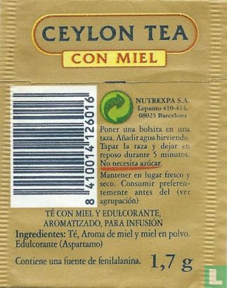 Ceylon Tea con Miel  - Afbeelding 2