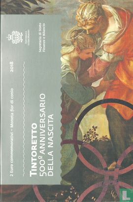 San Marino 2 euro 2018 (folder) "500th anniversary of the birth of Tintoretto" - Afbeelding 1