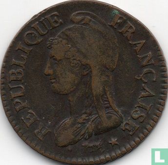 France 5 centimes AN 7 (D) - Image 2